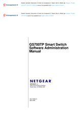 NETGEAR GS724TP - ProSafe Smart PoE Switch Software Administration Manual