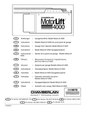 Chamberlain 4000 Instructions Manual