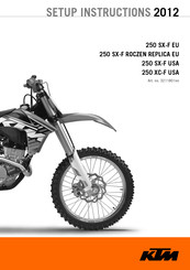 KTM 2012 250 SX-F Setup Instructions