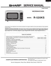 Sharp R-520KS Service Manual