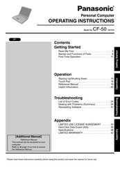 Panasonic Toughbook CF-50J2KUEKM Operating Instructions Manual