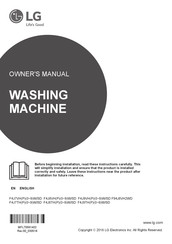 LG F4J7THW Series Owner's Manual