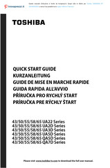 Toshiba 50UA3D63DA Quick Start Manual