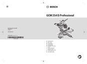 Bosch Professional GCM 254 D Original Instructions Manual