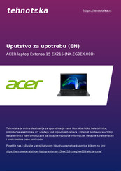 Acer Extensa 15 EX215 User Manual