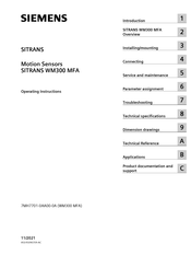 Siemens SITRANS WM300 MFA Operating Instructions Manual