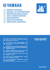 Yamaha YS1070T Owner's Manual