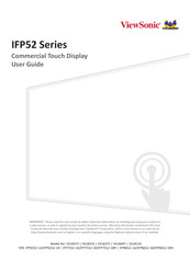 ViewSonic IFP6552-1A User Manual