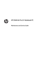 HP ZHAN 66 Pro G1 Maintenance And Service Manual