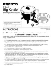 Presto Big Kettle 0600814 Instructions Manual