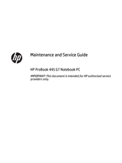 HP ProBook 445 G7 Maintenance And Service Manual