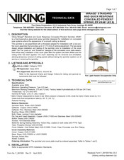 Viking MIRAGE VK461 Technical Data Manual