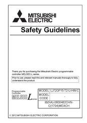 Mitsubishi Electric MELSEC-L LJ72GF15-T2-U-HW-C Safety Manuallines