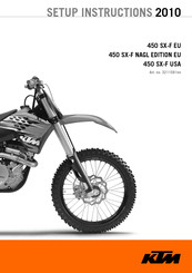 KTM 450 SX F EU 2010 Setup Instructions
