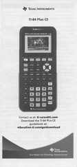Texas Instruments Tl-84 Plus CE Quick Start Manual