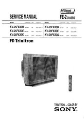 Sony FD Trinitron KV-25FX30B Service Manual