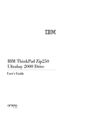 IBM ThinkPad Zip250 Ultrabay 2000 Drive User Manual