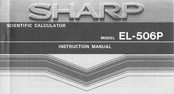 Sharp EL-506P Instruction Manual