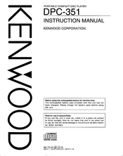 Kenwood DPC-351 Instruction Manual