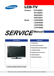 Samsung LE40F86BD Service Manual