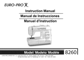 Euro-Pro 8260 Instruction Manual