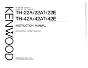 Kenwood TH-22E Instruction Manual