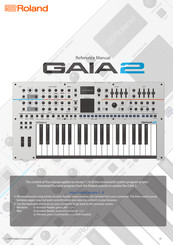 Roland GAIA 2 Reference Manual