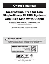 Tripp Lite SmartOnline SUINT1500LCD1U Owner's Manual