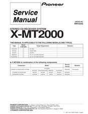 Pioneer X-MT2000 Service Manual