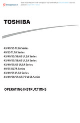 Toshiba 43UL2A Series Operating Instructions Manual