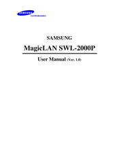 Samsung MagicLAN SWL-2000P User Manual