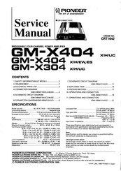 Pioneer GM-X304 Service Manual
