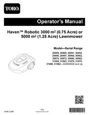 Toro Haven 20459 Operator's Manual