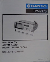 Sanyo TPM2170 Owner's Manual