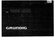 Grundig WKC 1904 RDS Manual