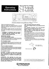 Pioneer CT-M55R Operating Instructions Manual