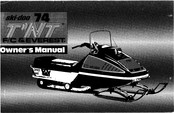 BOMBARDIER ski-doo T'NT FAN COOL 440 SE 1974 Owner's Manual