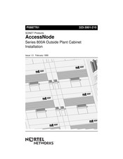 Nortel SONET AccessNode 800A Series Manual