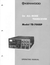Kenwood TS-700SP Operating Manual