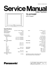 Panasonic TC-21FX20P Service Manual