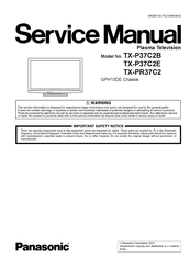 Panasonic TX-P37C2B Service Manual