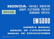 Honda EM 5000 T Owner's Manual