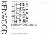 Kenwood TH-215E Instruction Manual
