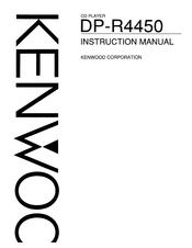 Kenwood DP-R4450 Instruction Manual