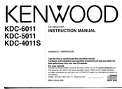 Kenwood KDC-6011 Instruction Manual