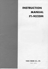 Yaesu FT-902DM Instruction Manual