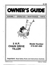MTD 219-381-000 Owner's Manual