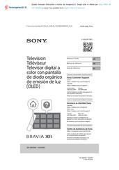 Sony BRAVIA A90K Reference Manual