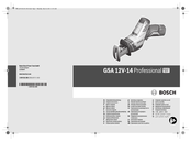 Bosch Professional GSA 12V-14 Original Instructions Manual