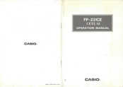 Casio FP-231CE Operation Manual
